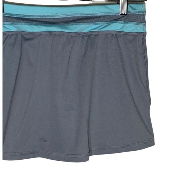 Champion Duo Dry Active Skort XS Gray Blue Tennis Running Gym Skirt - Picture 6 of 13